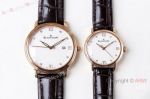 Swiss Replica Blancpain Villeret Ultraplate 6551-1127-55B Rose Gold Watch Lovers watch